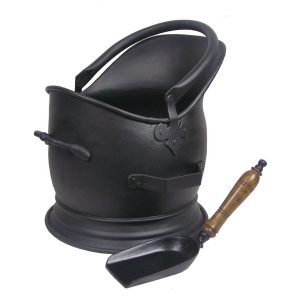 Castle Living Helmet Coal Bucket & Shovel Black