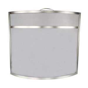 Castle Living Curved Spark Guard Nickel 25inch63cm