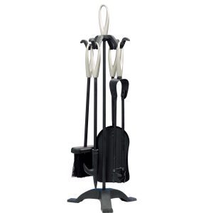 Castle Living Loop 5 Piece Companion Set Black & Nickel