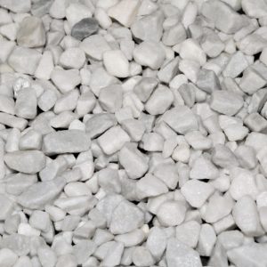 White marble 15mm 25kg