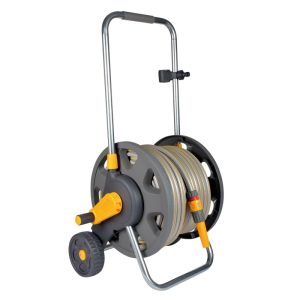 Hozelock 60m Hose Cart with 50m Hose & Fittings/Nozzle
