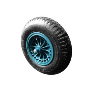 Black spare wheel