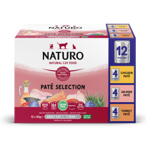Naturo Cat Pate 85g Pouches x12